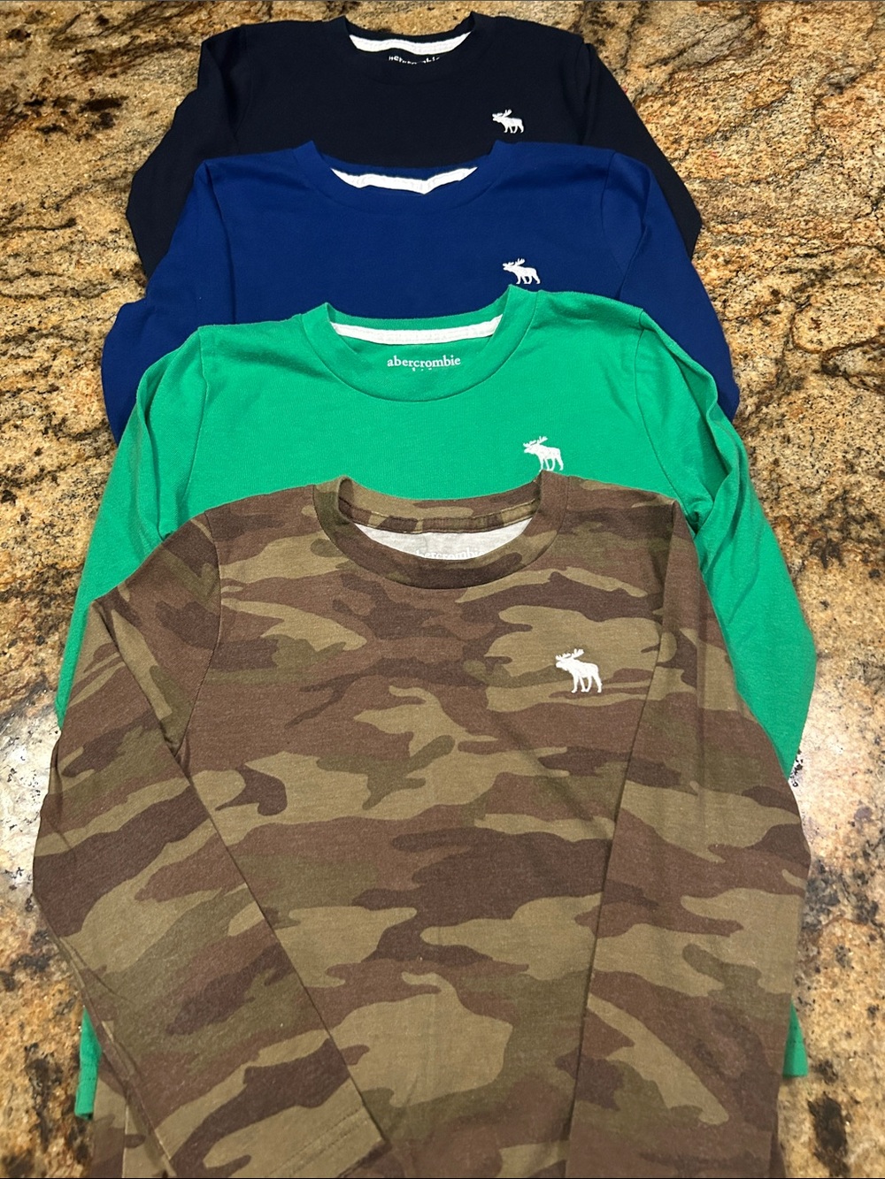 Abercrombie Kids Long-Sleeve Crewneck Shirts-4